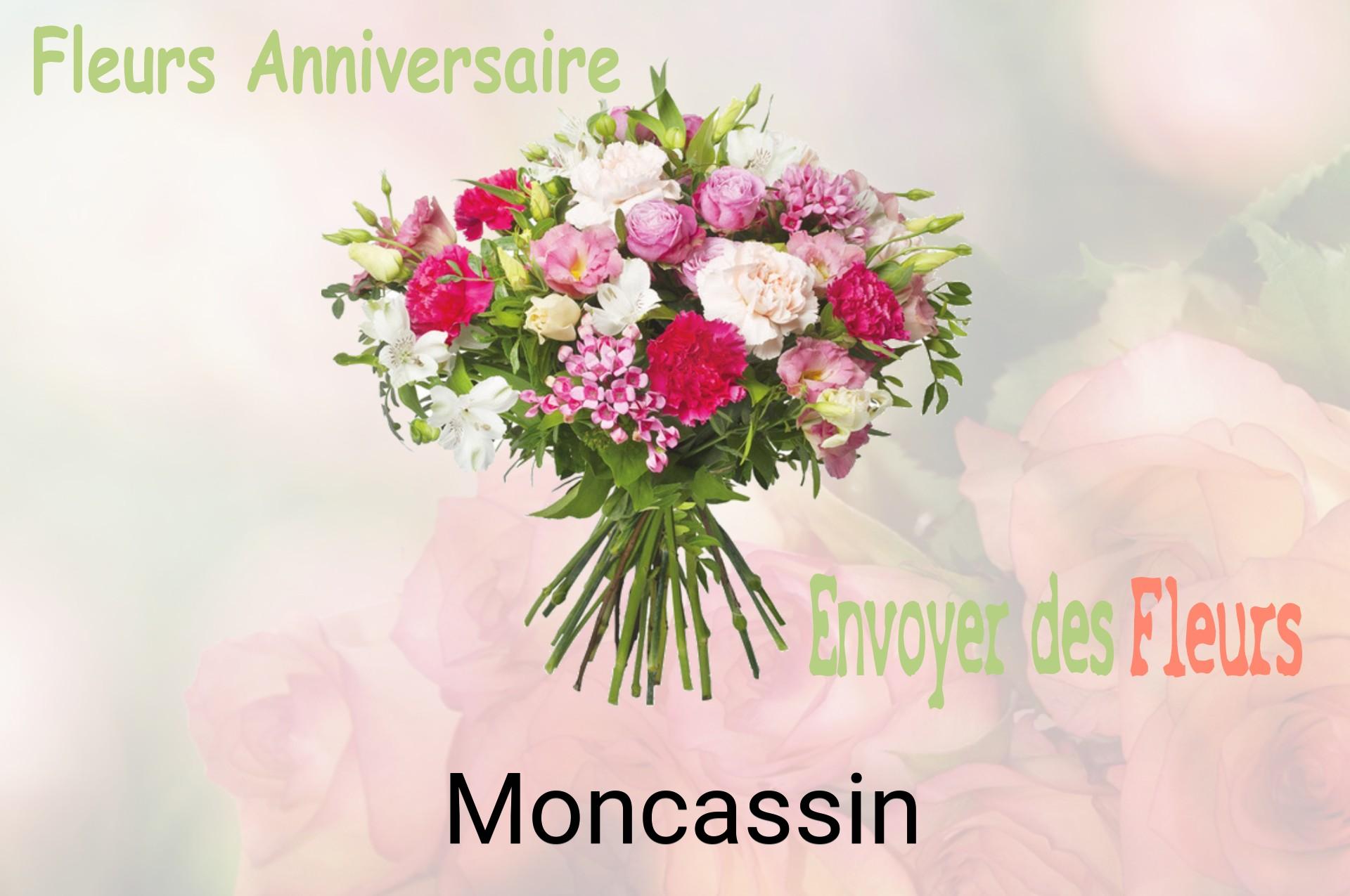 Bouquet de fleurs d’anniversaire livré à Moncassin
